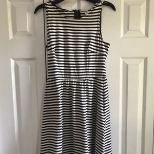 Old Navy- striped navy and white dress